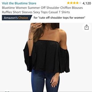 Black off the shoulder